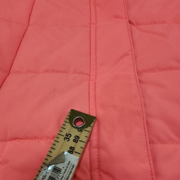 Columbia Puffer Jacket Womens Medium Neon Pink Florescent Hood Coral Pink - Picture 12 of 16